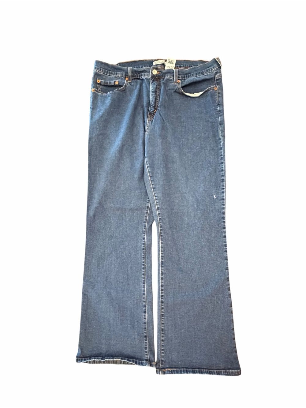 Levis 512 Perfectly Slimming Straight Leg Jeans Dark Wash Denim Blue Womens 22M